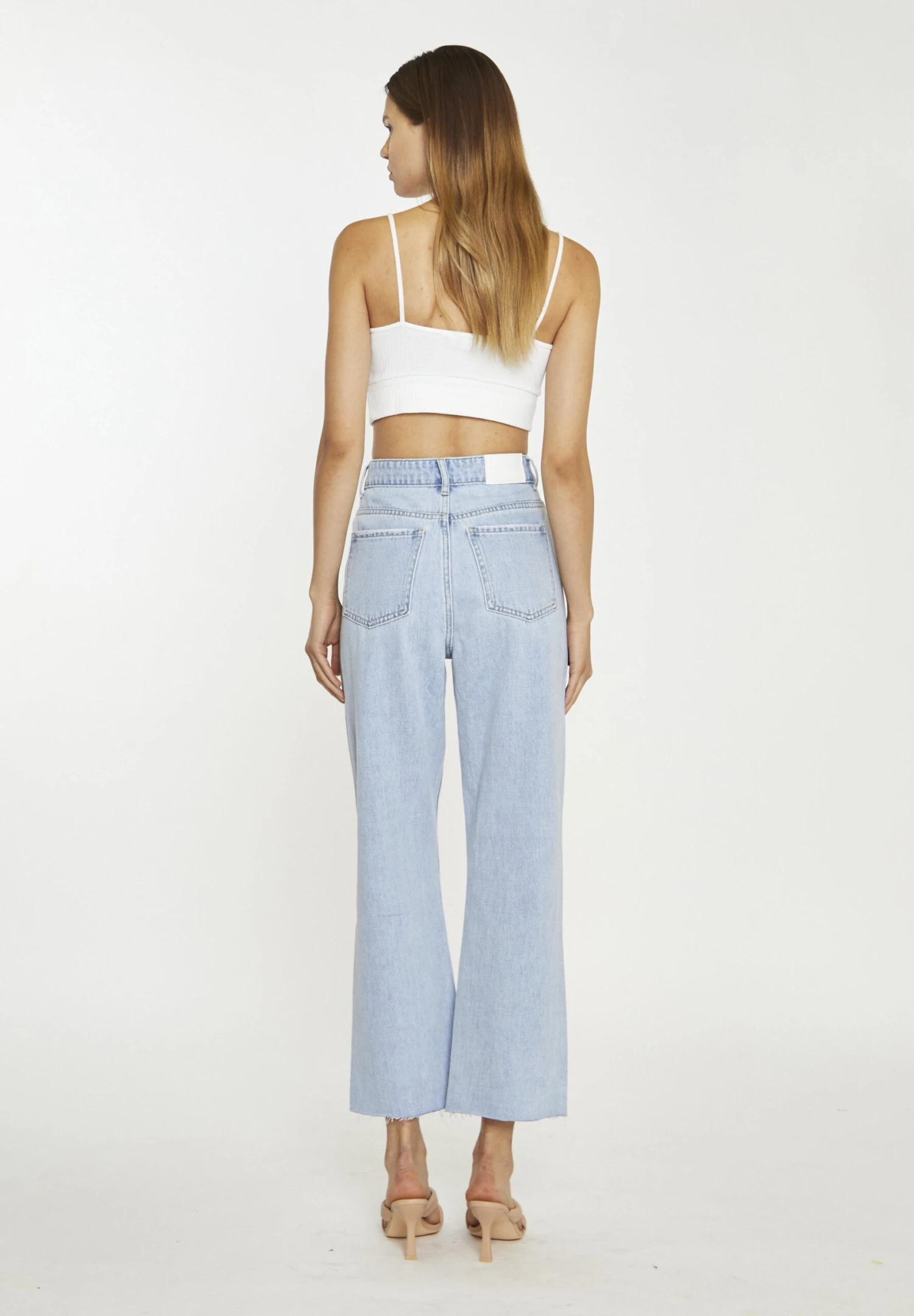 Glamorous Split Front Bleached Stonewash - Vaqueros Bootcut - Bleach Stonewash 4 Glamorous Split Front Bleached Stonewash - Vaqueros Bootcut - Bleach Stonewash - Imagen 2