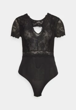 Pieces Pcsicca Open Neck Bodystocking - Body - Black -Tienda De Moda Femenina 00ae839d961240c0844695e2ff14871c