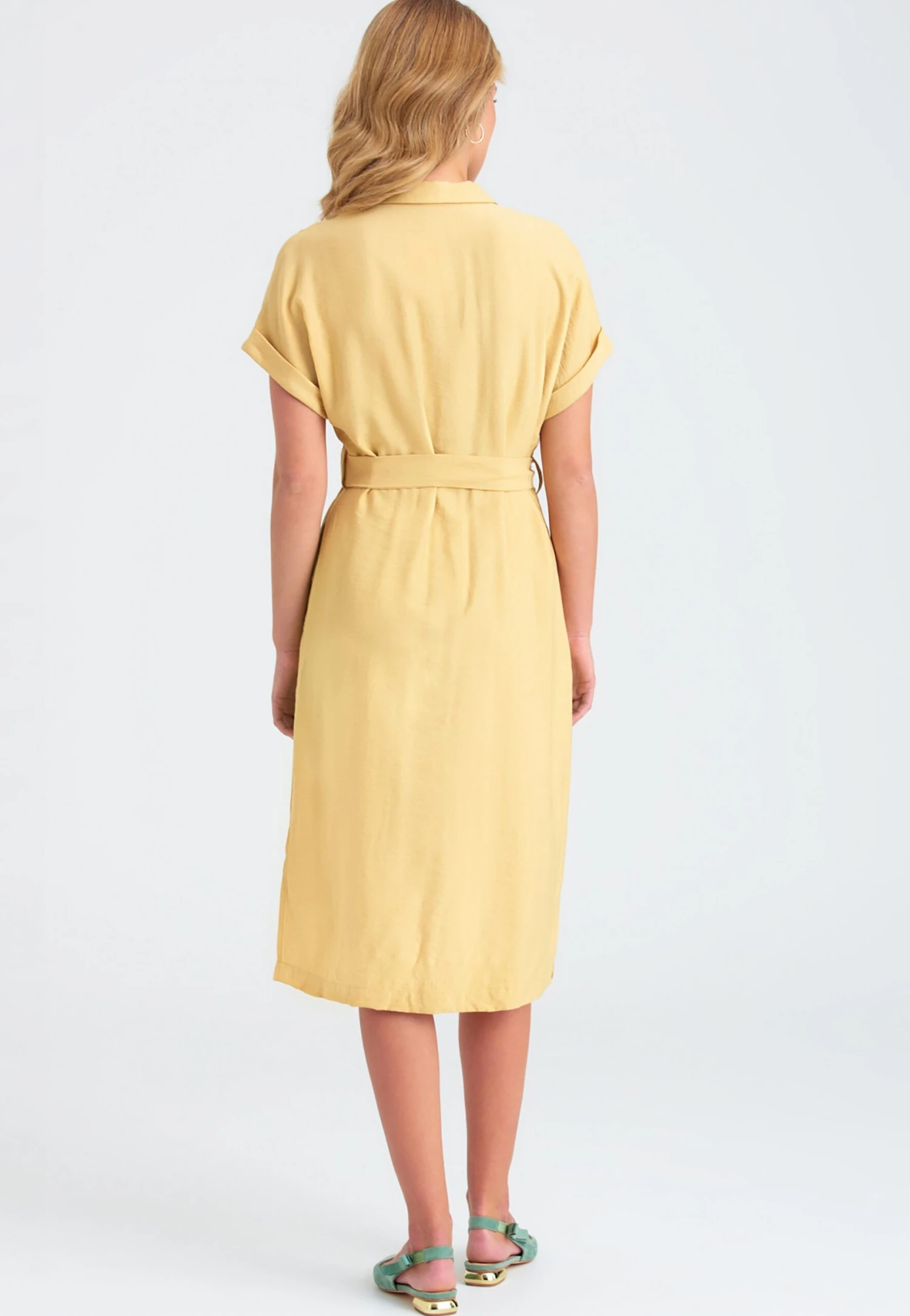 Vestido Camisero - Light Yellow 5 Vestido Camisero - Light Yellow - Imagen 3