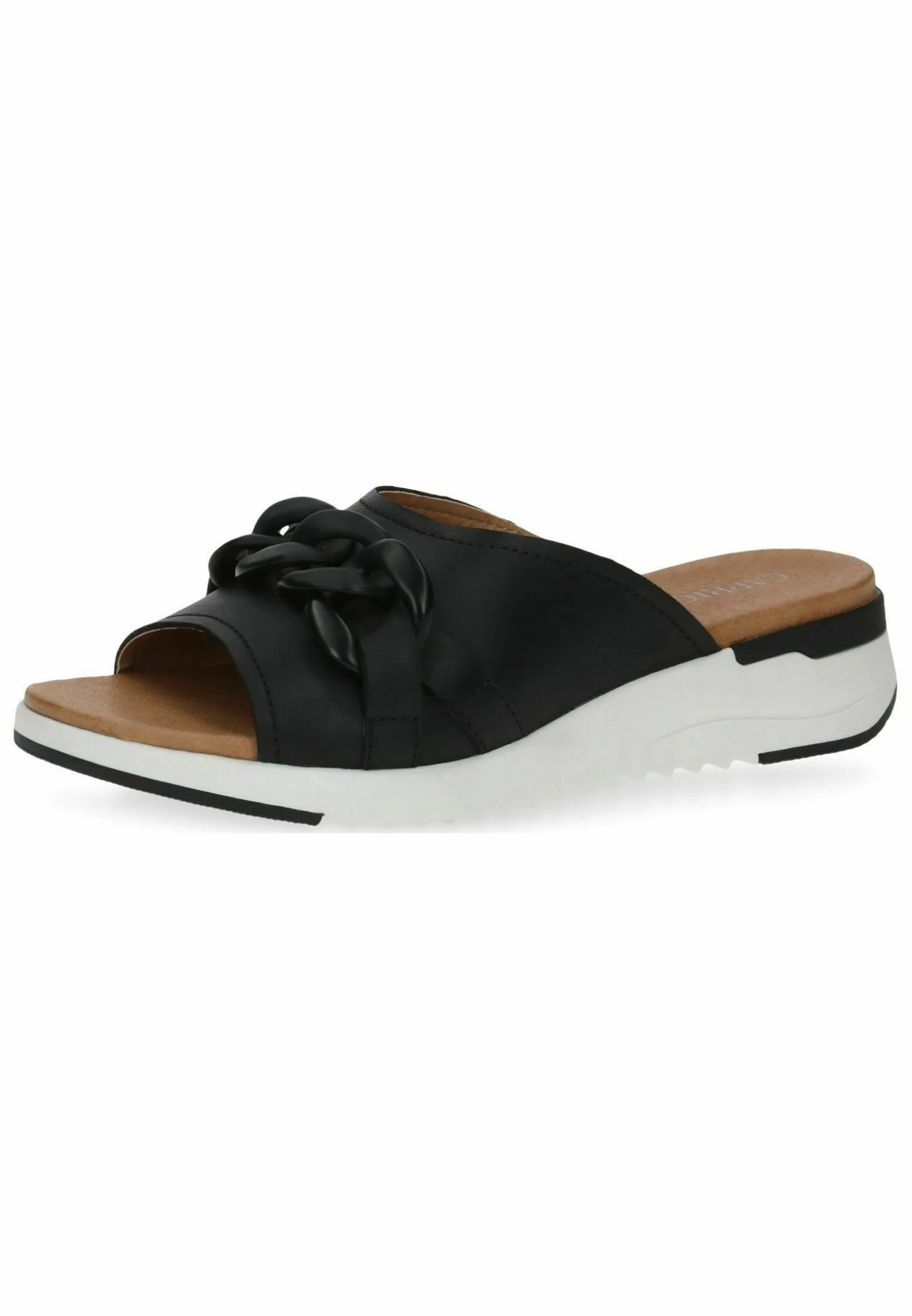 Caprice Pantoletten - Sandalias Planas - Black Nappa 4 Caprice Pantoletten - Sandalias Planas - Black Nappa - Imagen 2