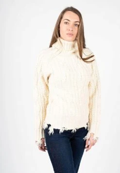Silvian Heach Pull - Cva22097Lu -Beige - Jersey De Punto - Beige