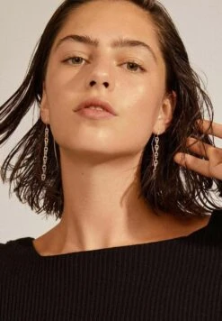 Pilgrim Live Recycled Dangle - Pendientes - Silver Plated