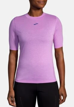 BROOKS High Point Short Sleeve - Camiseta Básica - Bright Purple