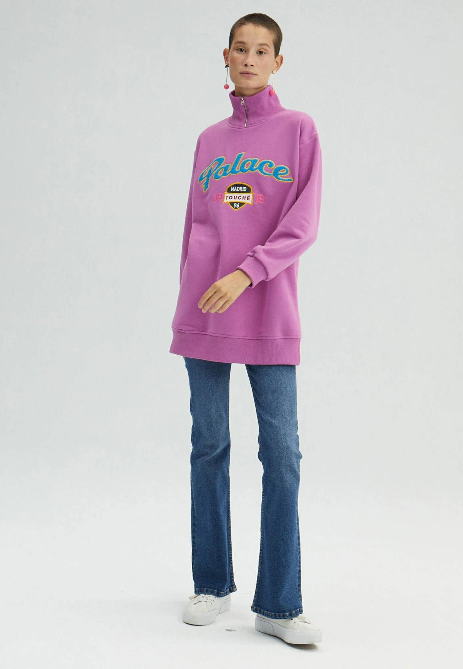 Oversize With Neckband - Sudadera - Lilac 6 Oversize With Neckband - Sudadera - Lilac - Imagen 4