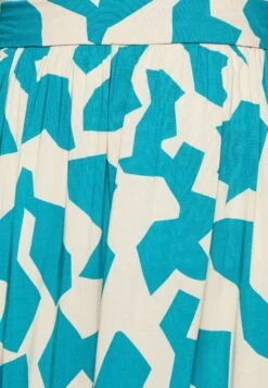 Tom Tailor Maxi Skirt Printed - Falda Larga - Petrol Big Abstract Design -Tienda De Moda Femenina 091a739947a64e05b8679122472fa156