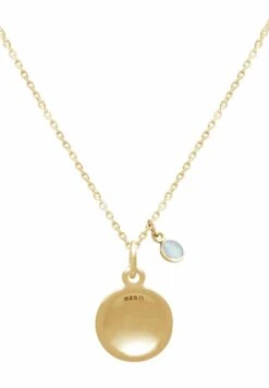 Gemshine Baseball Chalcedon - Collar - Gold Coloured -Tienda De Moda Femenina 09b8950de47d4c2093457002d6aae373