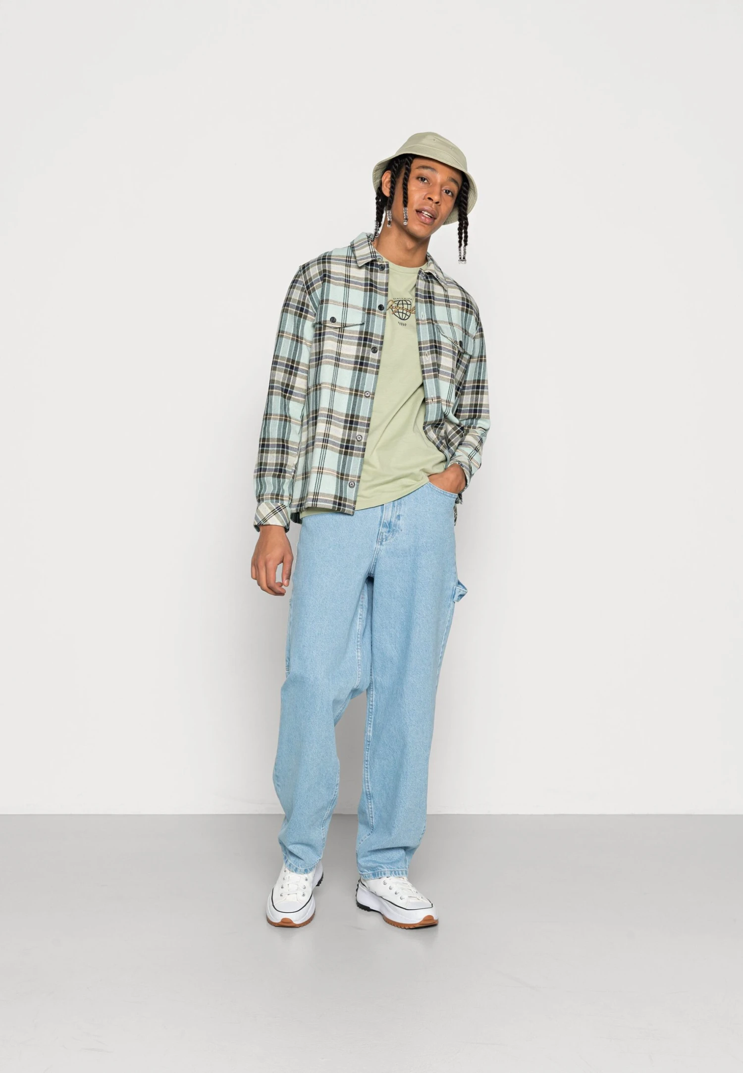 YOURTURN Unisex - Vaqueros Boyfriend - Light Blue Denim 4 YOURTURN Unisex - Vaqueros Boyfriend - Light Blue Denim - Imagen 2