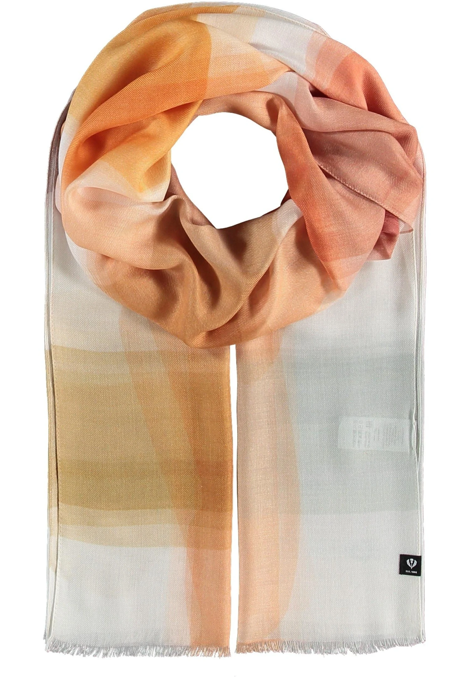 FRAAS Natural Plaid - Made In Italy - Bufanda - Terracotta 3 FRAAS Natural Plaid - Made In Italy - Bufanda - Terracotta