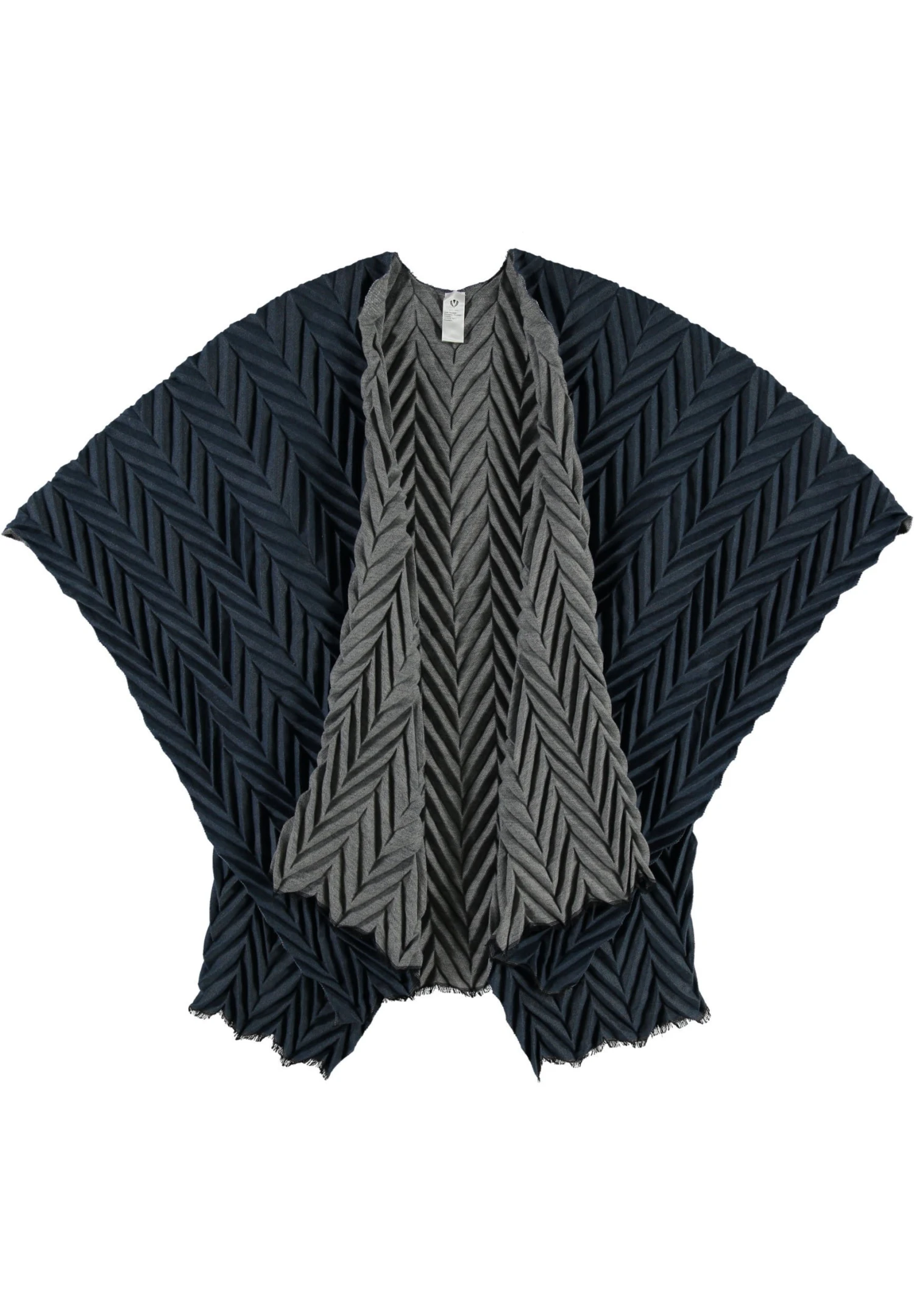 FRAAS Plissee Poncho - Bufanda - Denim 6 FRAAS Plissee Poncho - Bufanda - Denim - Imagen 4