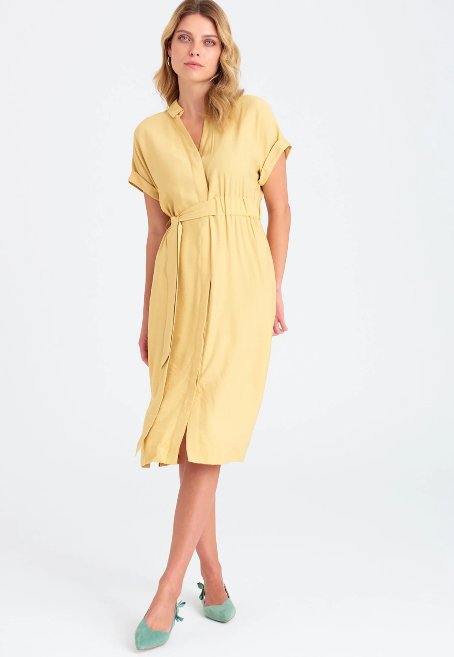Vestido Camisero - Light Yellow 4 Vestido Camisero - Light Yellow - Imagen 2