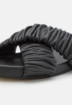 Nubikk Kathy Ruffle - Sandalias Planas - Black -Tienda De Moda Femenina 1344c63885224b6ca53deb8a2c55251b