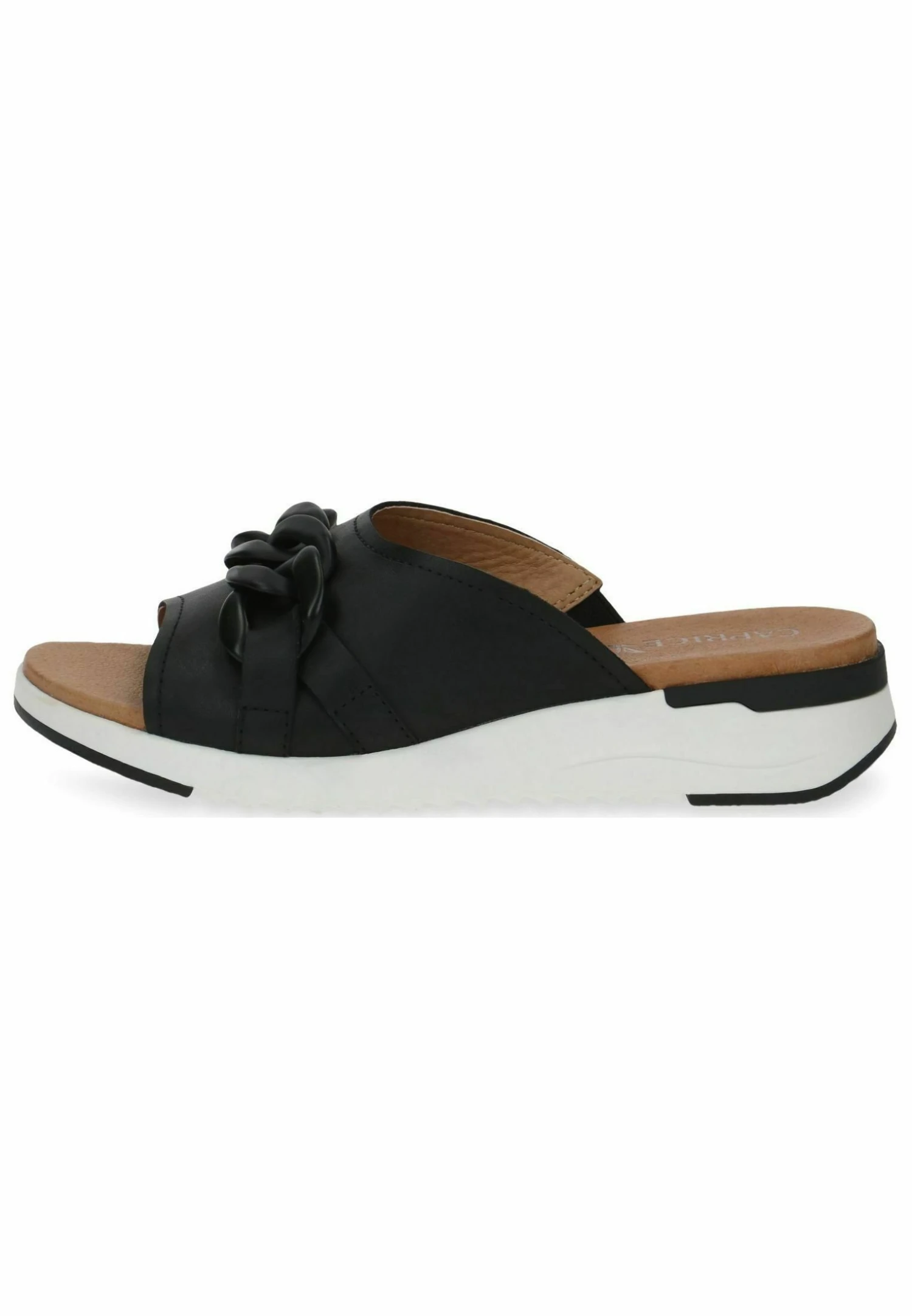 Caprice Pantoletten - Sandalias Planas - Black Nappa 3 Caprice Pantoletten - Sandalias Planas - Black Nappa