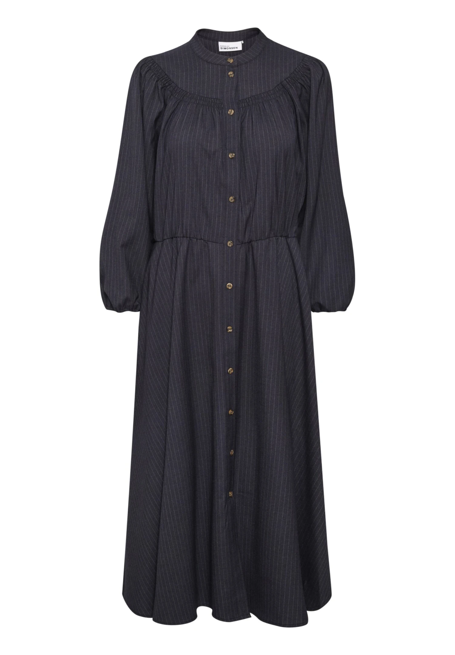 Vestido Camisero - Dark Gray Melange 7 Vestido Camisero - Dark Gray Melange - Imagen 5