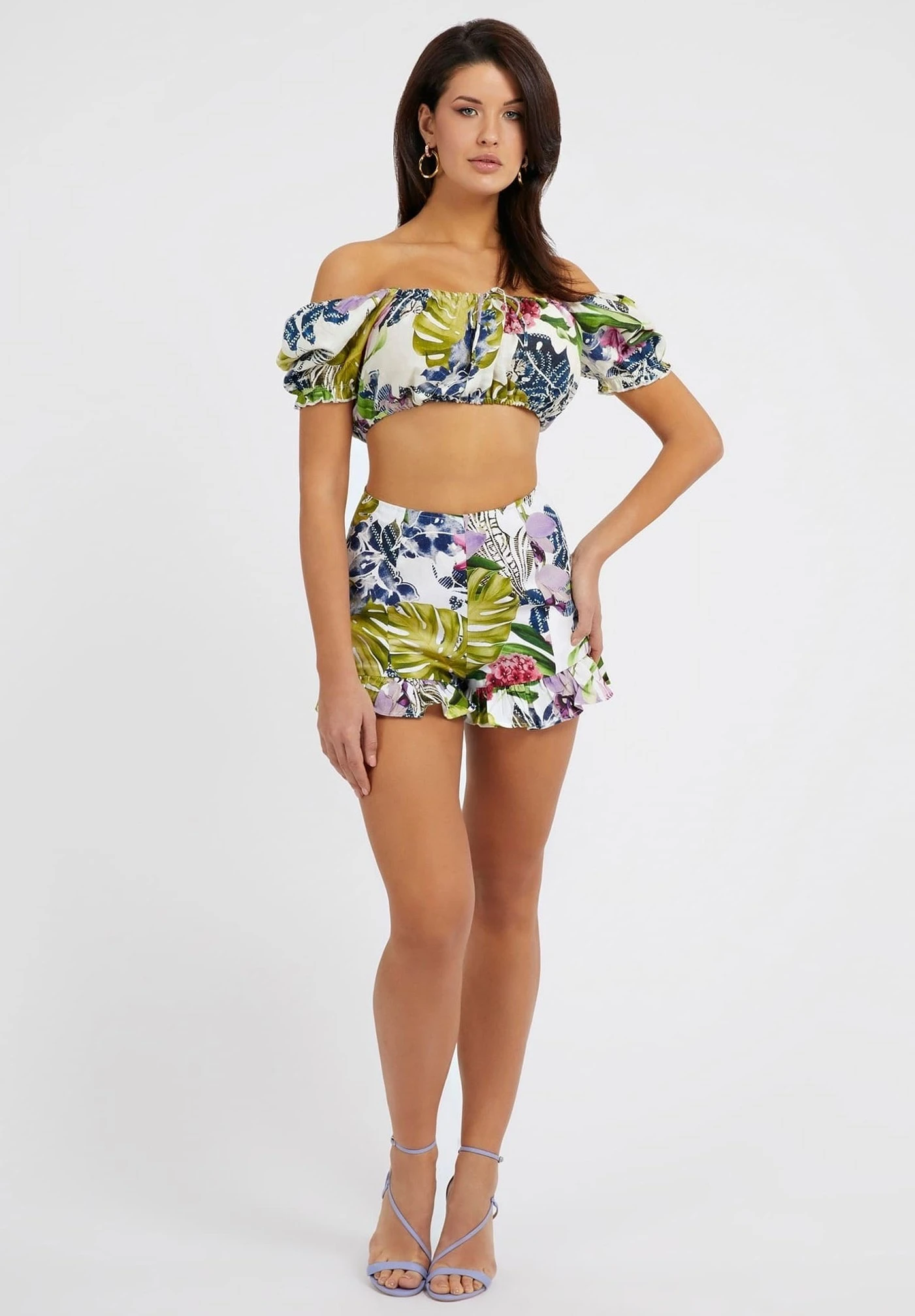 Guess Mayara - Shorts - Gemustert Multicolor 4 Guess Mayara - Shorts - Gemustert Multicolor - Imagen 2