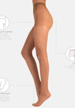 Sheer Tights - 20 Den - Medias - Natural Tan -Tienda De Moda Femenina 1b69dd38b99043d19e026923b4bd1e64