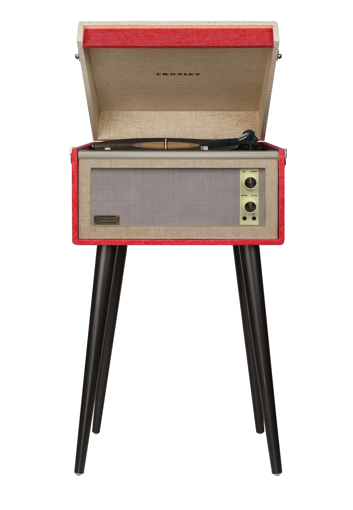 Crosley Bermuda - Tocadiscos - Rot 3 Crosley Bermuda - Tocadiscos - Rot