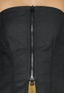 WEEKDAY Maggie Zip Corset - Top - Black -Tienda De Moda Femenina 22da54c9e88948b996dbbcf63b136c71