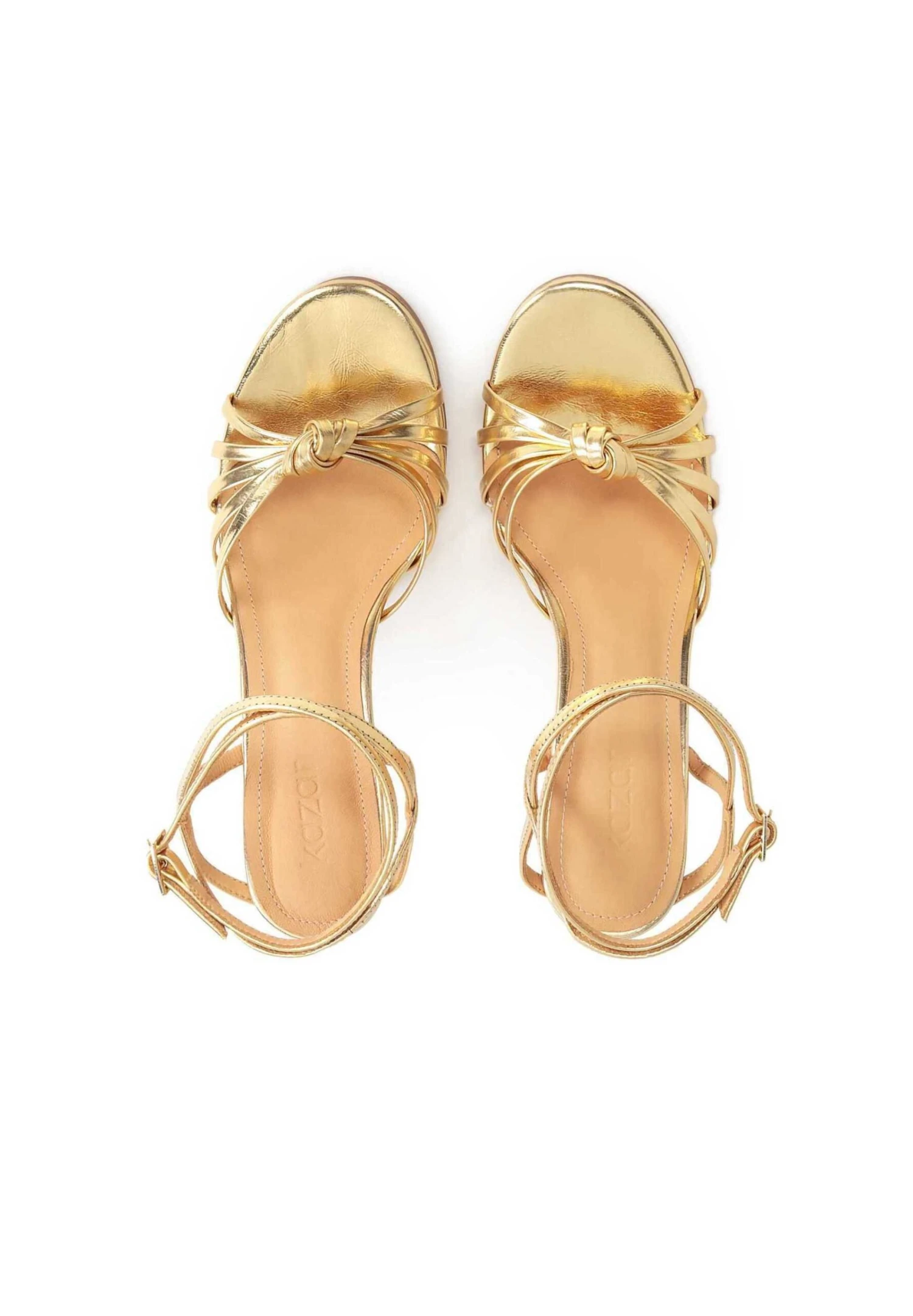 Kazar Diamante-Elegant Sandals With Straps - Sandalias De Tacón - Gold 5 Kazar Diamante-Elegant Sandals With Straps - Sandalias De Tacón - Gold - Imagen 3