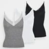 Hollister Co. 3 Pack - Top - White/Grey/Black -Tienda De Moda Femenina 25d24a3e13e5448cacdd62a29ad3fe00