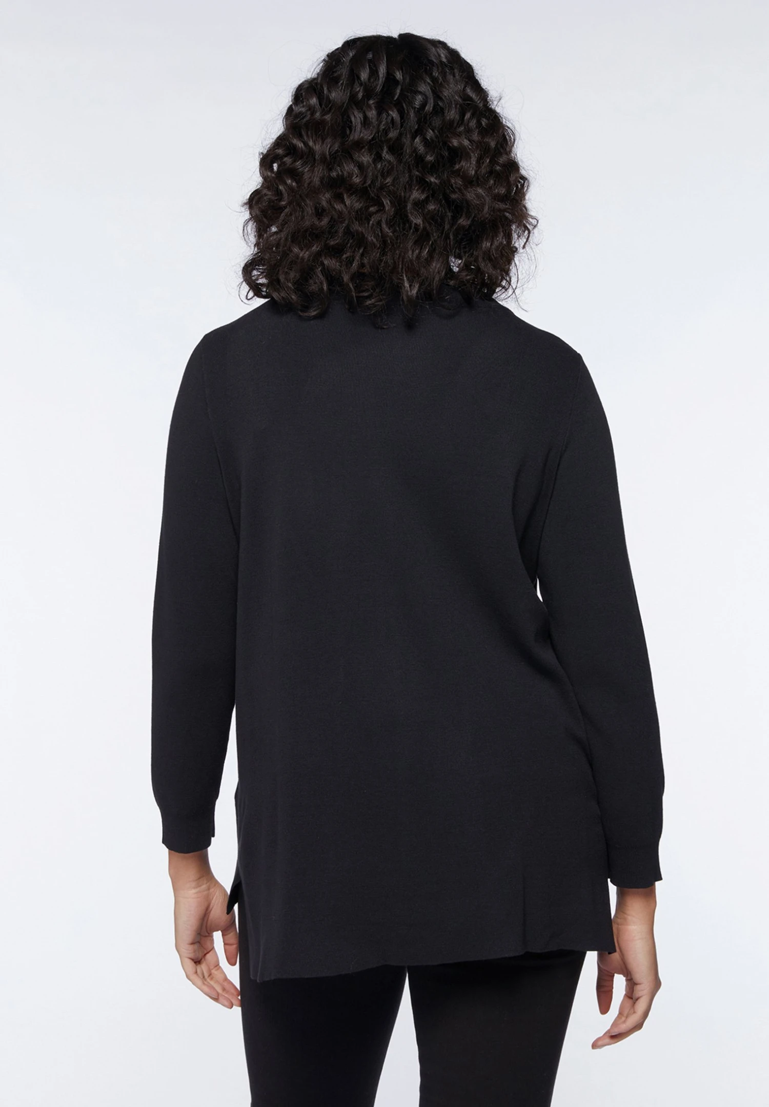 Long Avec Cordon De Serrage - Sudadera Con Cremallera - Nero 5 Long Avec Cordon De Serrage - Sudadera Con Cremallera - Nero - Imagen 3