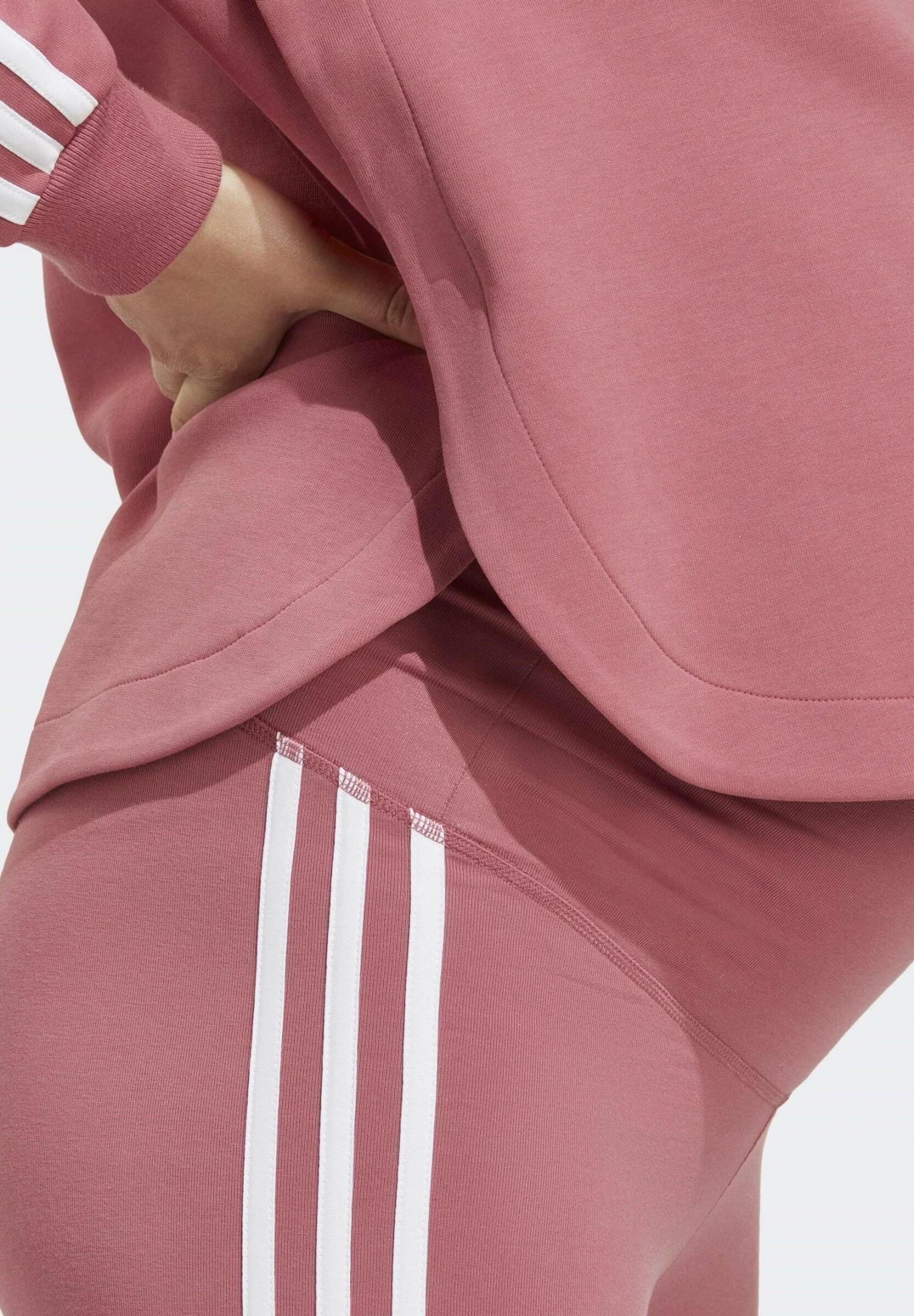 Adidas Sportswear Jersey Con Capucha - Pink Strata White 6 Adidas Sportswear Jersey Con Capucha - Pink Strata White - Imagen 4