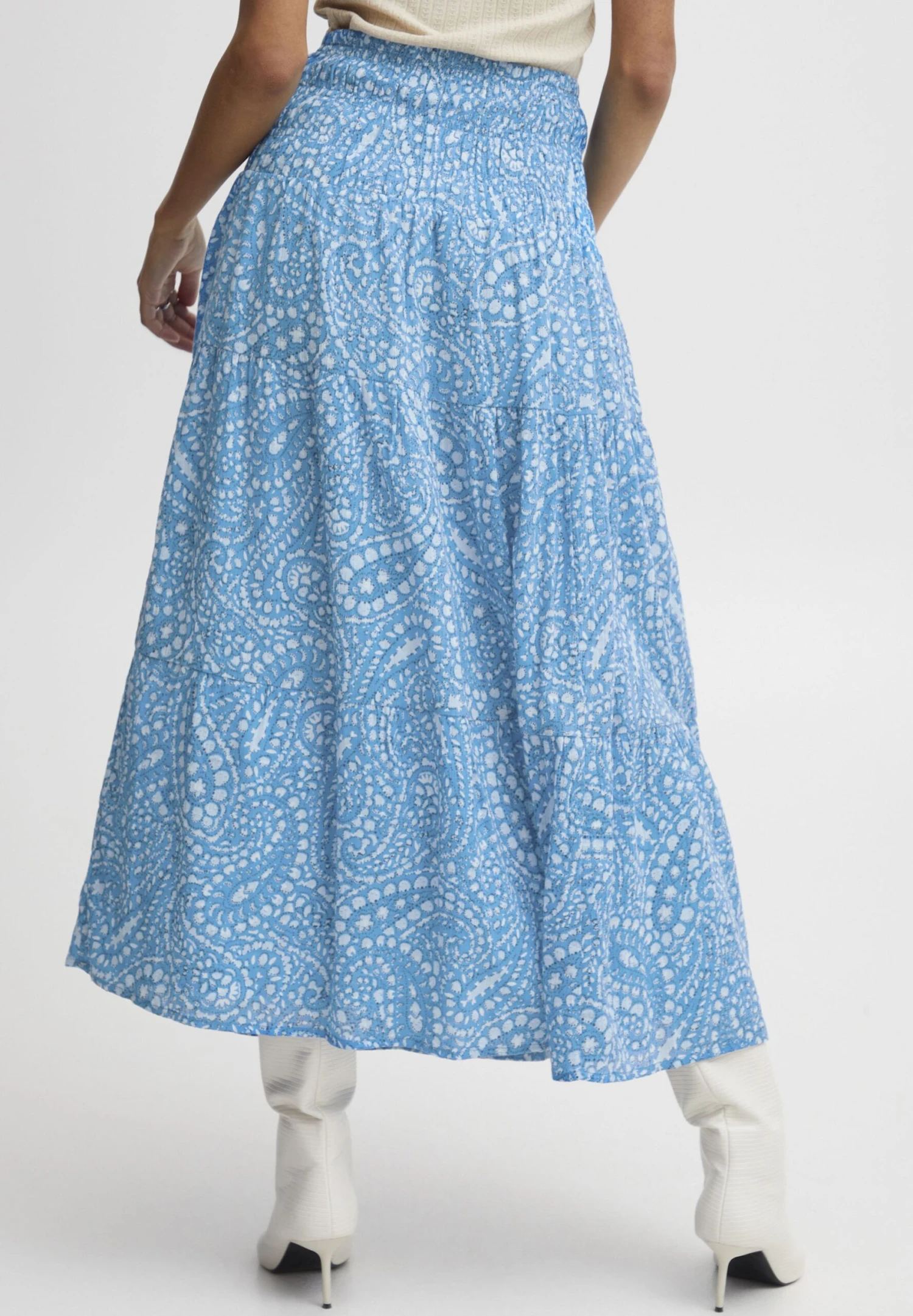 B.young Byimilla- Falda Acampanada - Ibiza Blue Mix 5 B.young Byimilla- Falda Acampanada - Ibiza Blue Mix - Imagen 3
