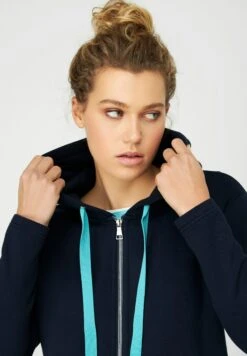 Sudadera Con Cremallera - Navy Blau -Tienda De Moda Femenina 2deca9b8d5184ca290931152f8301b53