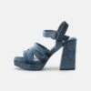 MAX & Co. Diva - Sandalias Con Plataforma - Blu Marino -Tienda De Moda Femenina 333ac26f21c54548911e12d344893e63