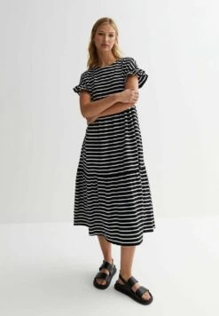 New Look Vestido Ligero - Black Pattern