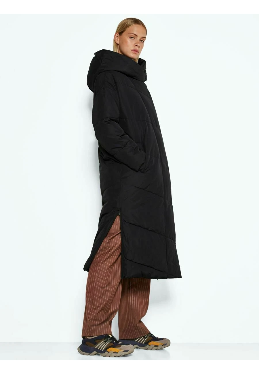 Noisy May Long Zip - Abrigo De Invierno - Black 4 Noisy May Long Zip - Abrigo De Invierno - Black - Imagen 2
