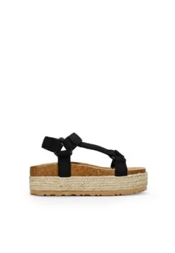 Sandalias De Cuña - Nero -Tienda De Moda Femenina 3772ff09accc487a993de777f96925ac