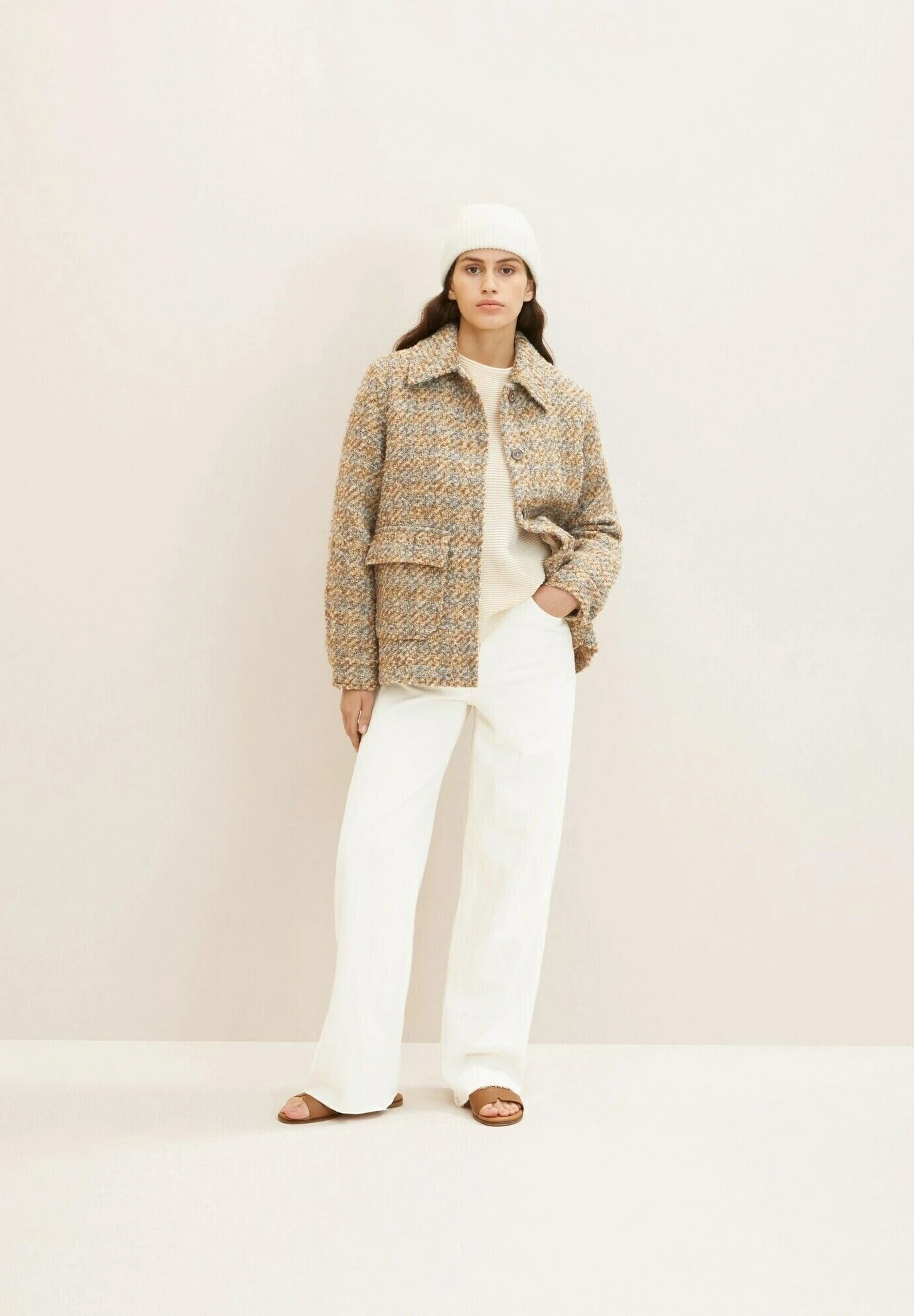 Tom Tailor Chaqueta Fina - Structured Boucle Check Design 4 Tom Tailor Chaqueta Fina - Structured Boucle Check Design - Imagen 2