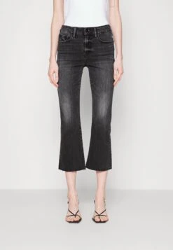 FRAME Le Crop Mini Raw After - Vaqueros A Campana - Juno