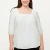 Ulla Popken 3/4 Manches - Blusa - Off White -Tienda De Moda Femenina 3ad6da95a2e84356b3c3a4042efb7a60