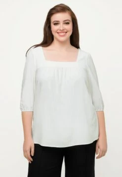 Ulla Popken 3/4 Manches - Blusa - Off White