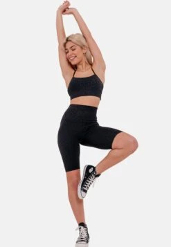 Elsa Leopard Bicycle - Shorts - Black -Tienda De Moda Femenina 3d47f57353dc4695870d7ada1e828a09