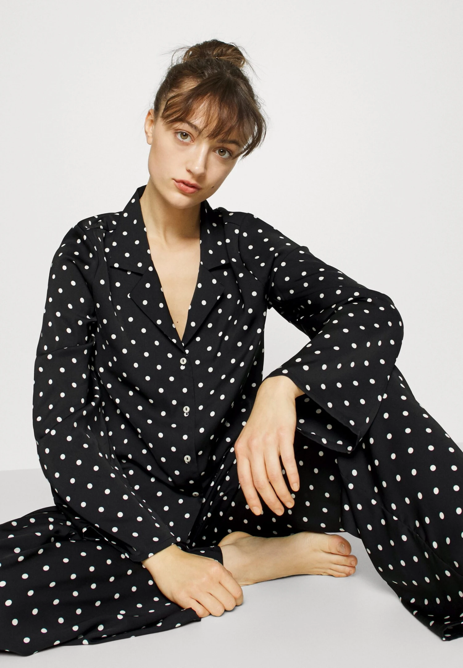 Anna Field Pijama - Black/Off-White 6 Anna Field Pijama - Black/Off-White - Imagen 4