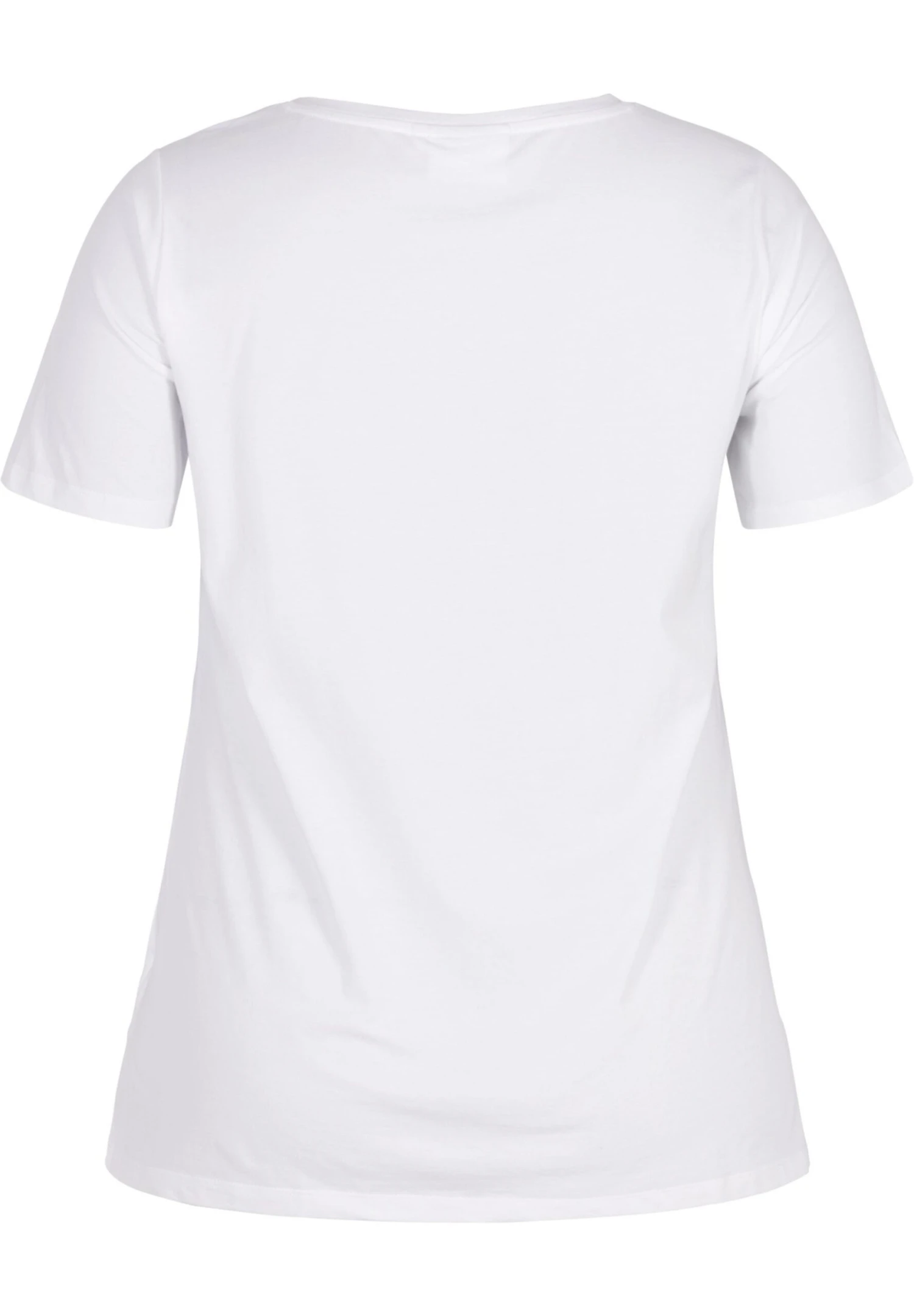 Zizzi Plain - Camiseta Básica - Bright White 5 Zizzi Plain - Camiseta Básica - Bright White - Imagen 3