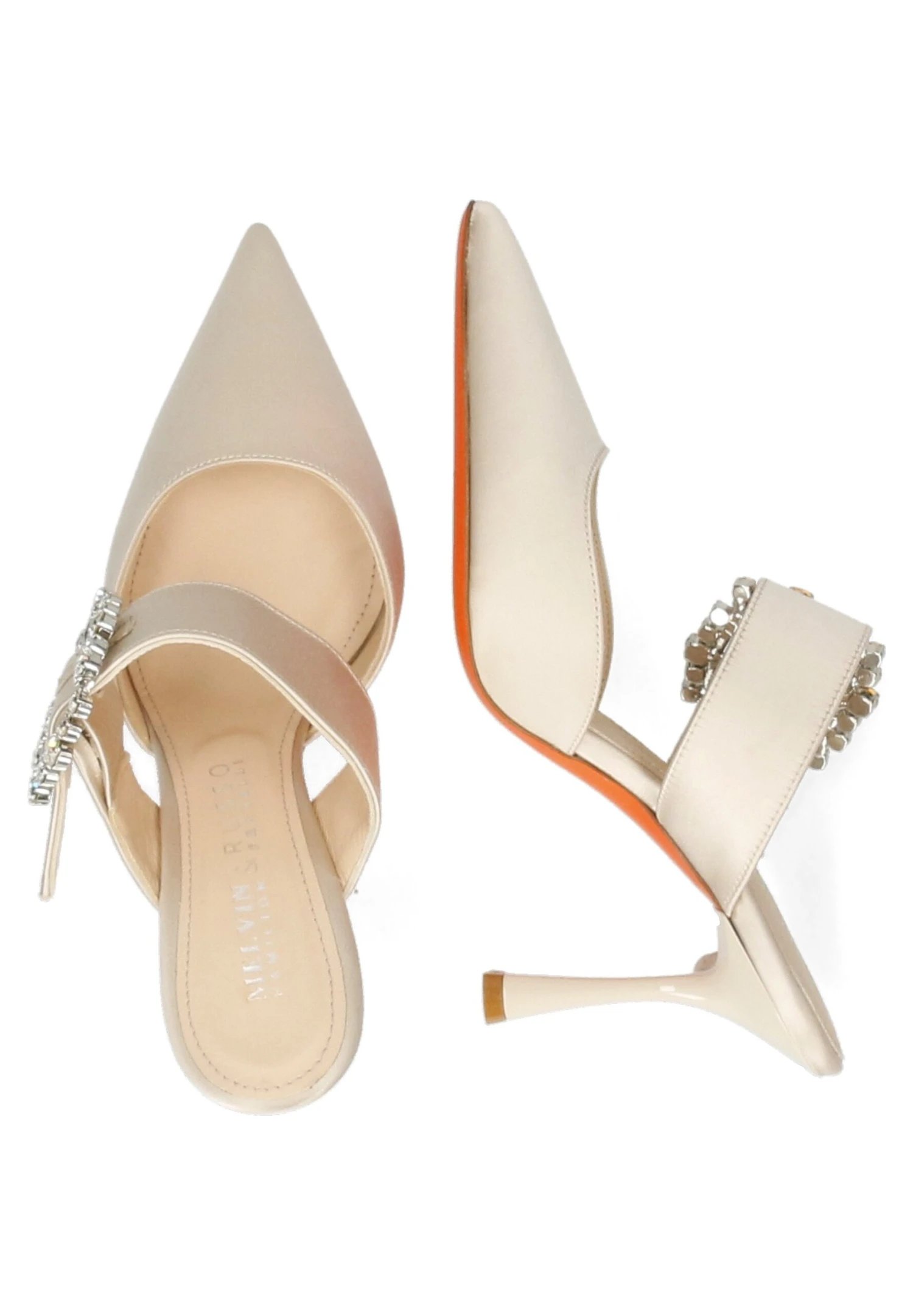 MELVIN & HAMILTON Alena 2 Raso Champagne - Tacones - Beige 5 MELVIN & HAMILTON Alena 2 Raso Champagne - Tacones - Beige - Imagen 3