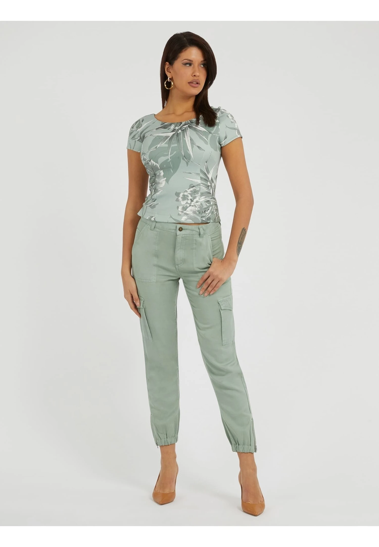 Guess Camiseta Estampada - Mehrfarbig Grün 4 Guess Camiseta Estampada - Mehrfarbig Grün - Imagen 2