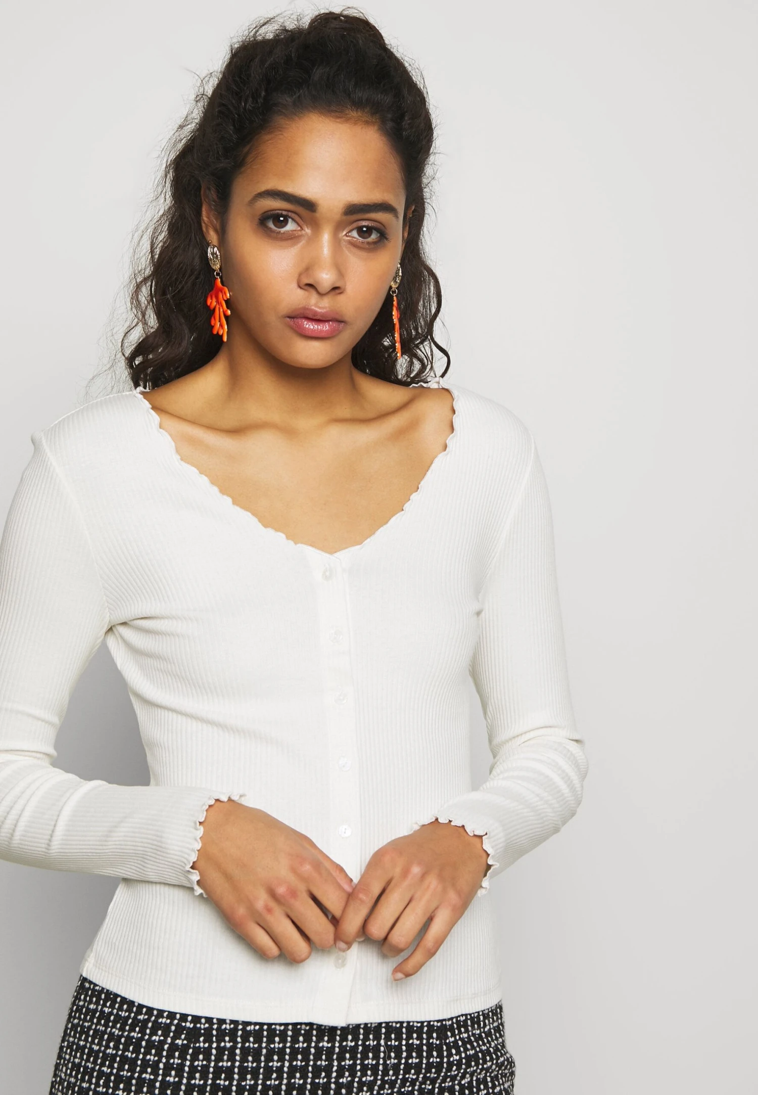 Pieces Pcnukisa- Chaqueta De Punto - Cloud Dancer 3 Pieces Pcnukisa- Chaqueta De Punto - Cloud Dancer