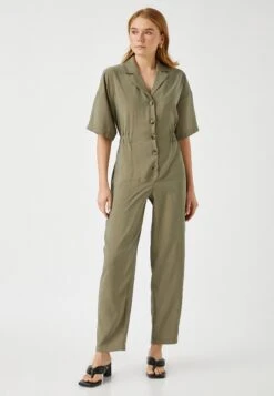 Koton Elastic Waist- Mono - Khaki