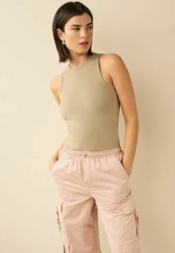 Next Slinky Double Layer Bodysuit Standard - Top - Mink Brown