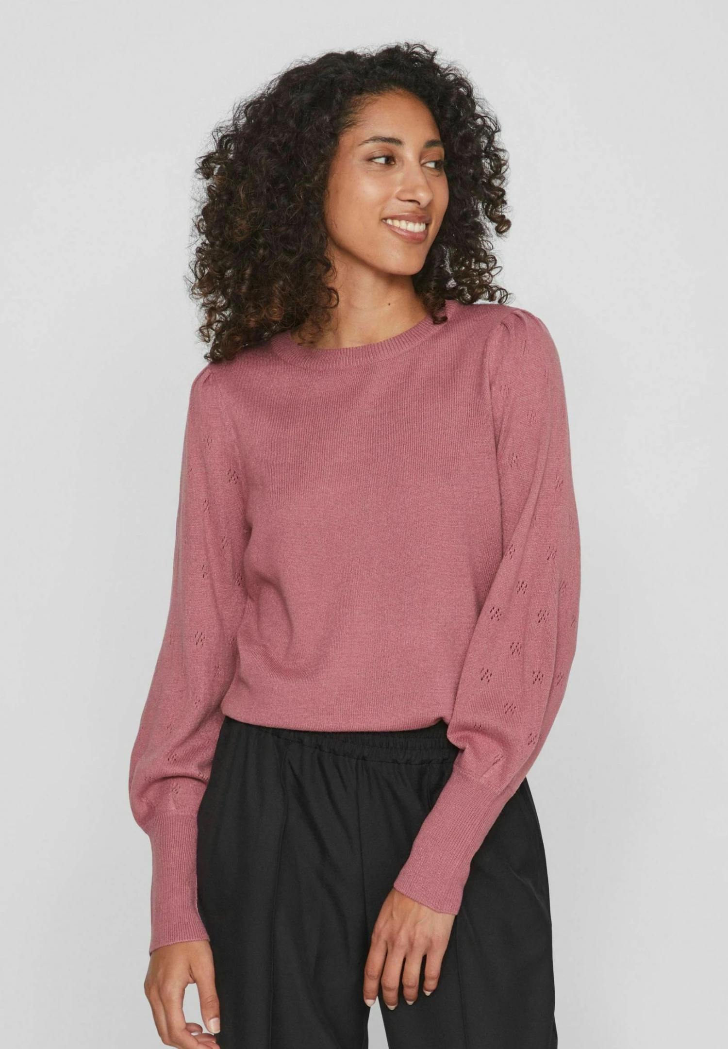 Vila Viava L S O-Neck Ka - Jersey De Punto - Mesa Rose 3 Vila Viava L S O-Neck Ka - Jersey De Punto - Mesa Rose