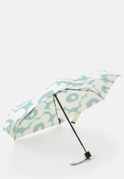 Marimekko Mini Manual Unikko Umbrella - Paraguas - Off-White, Turquoise