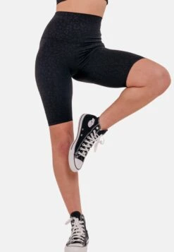 Elsa Leopard Bicycle - Shorts - Black -Tienda De Moda Femenina 5114b666fec042b9ac9b9d6d3c80a219