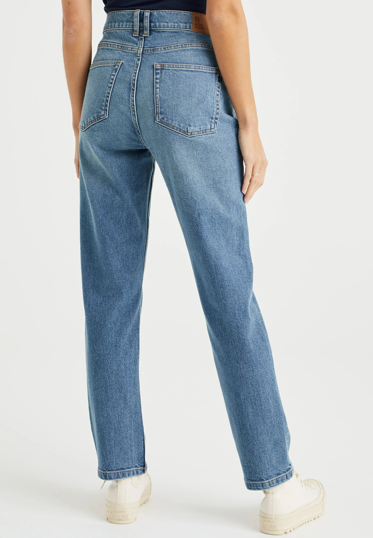 WE FASHION High Rise- Vaqueros Tapered - Blue 5 WE FASHION High Rise- Vaqueros Tapered - Blue - Imagen 3