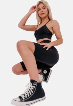 Elsa Leopard Bicycle - Shorts - Black -Tienda De Moda Femenina 5b690286f6d54c3895f6cbed87cb17a3