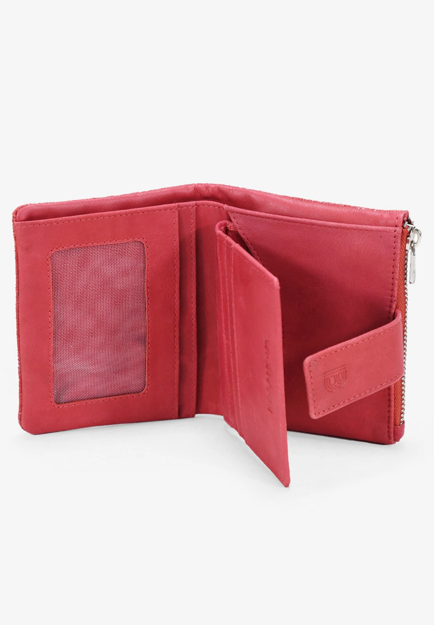 Pequeño De Animal Print Con Cremallera Y B - Monedero - Rojo 5 Pequeño De Animal Print Con Cremallera Y B - Monedero - Rojo - Imagen 3