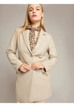 ELENA MIRO Abrigo Corto - Beige -Tienda De Moda Femenina 6009c34275d044349f603384991529f3